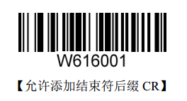 允許添加結束符后綴CR