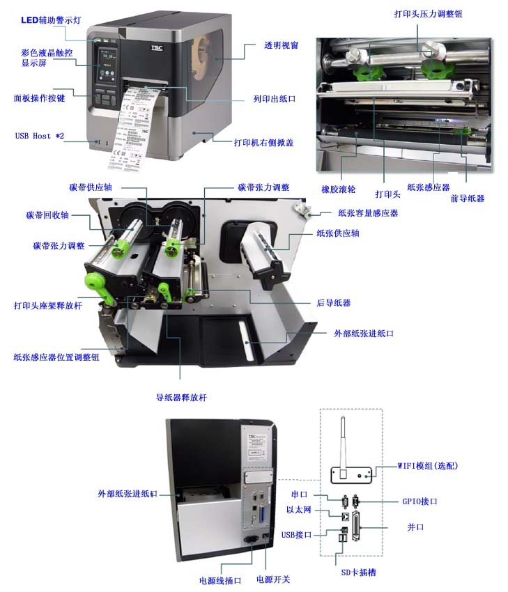 條碼打印機組件