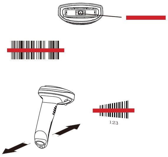 新大陸HR1030條碼掃描器掃描方法圖